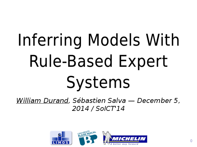 Inferring Models WithRule-Based Expert Systems – Model Inference – Model Inference Framework