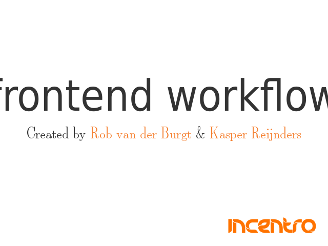 frontend workflow – rob van der burgt – kasper reijnders