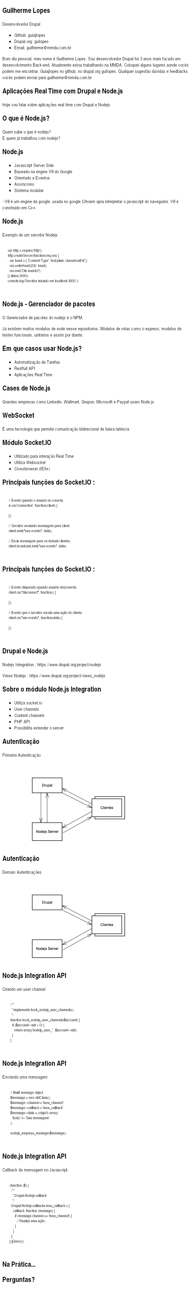 Guilherme Lopes –  Autenticação  –  Node.js Integration API