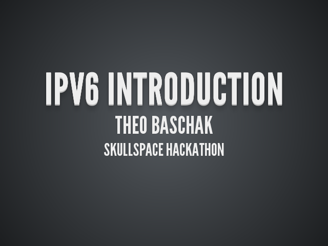 ipv6-intro-presentation