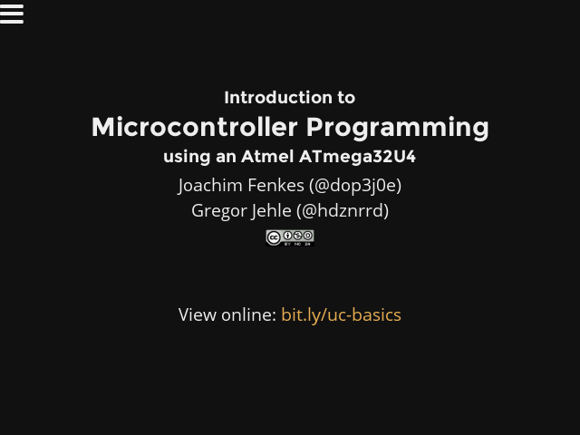 Microcontroller Programming