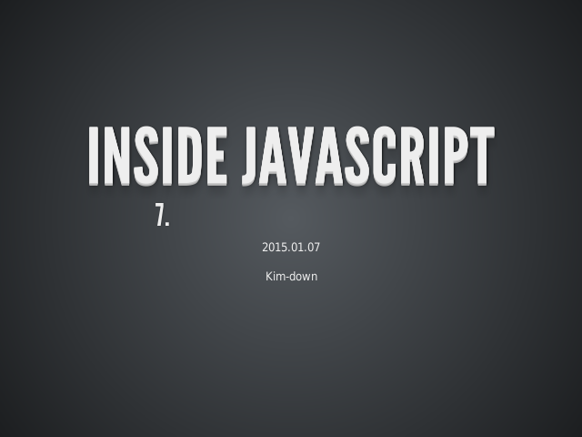 INSIDE JAVASCRIPT – 7. 함수형 프로그래밍 – 바인드 (bind)