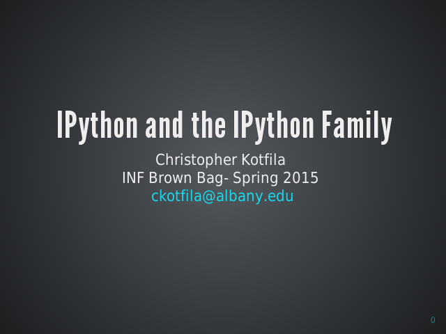 IPython and the IPython Family – Objectives – What is Python and why should I care?