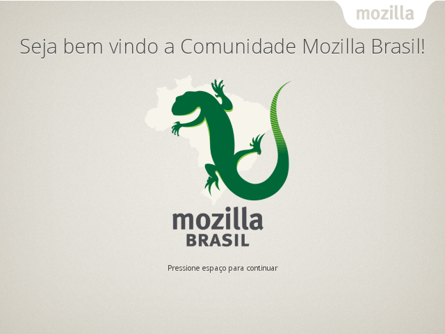 Seja bem vindo a Comunidade Mozilla Brasil!