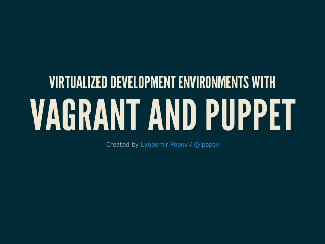 vagrant-puppet-presentation