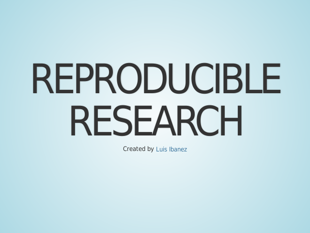 Reproducible – Research – Credibility