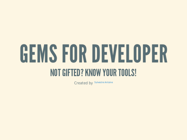 Gems for Developer – Not gifted? Know your tools! – Pry-byebug