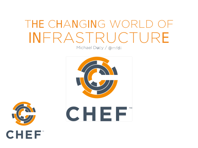 The Changing World of – Infrastructure