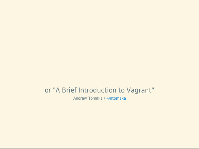 intro-to-vagrant