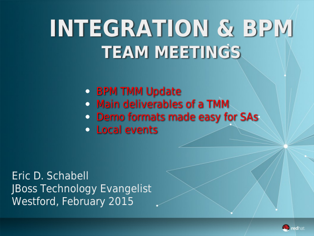 Integration & BPM – Team Meetings