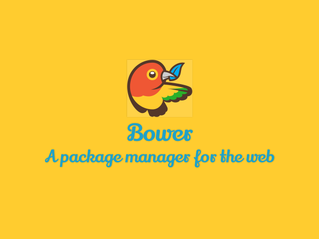 Bower – A package manager for the web – Introduction