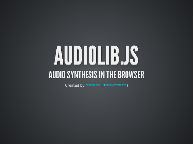 audiolib.js – audio synthesis in the browser – A little digital audio theory