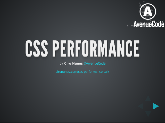 CSS Performance – The critical path – THE END