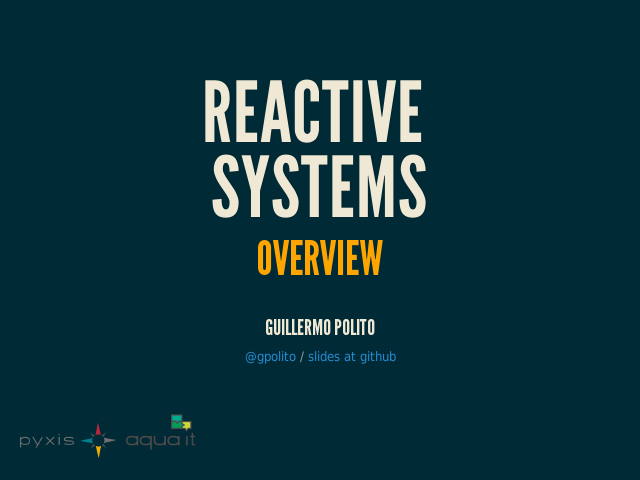 Reactive Systems – Overview