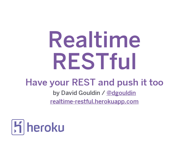 Realtime RESTful – Have your REST and push it too – origins