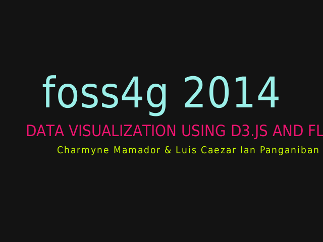 foss4g 2014 – Data Visualization using D3.js and Flask