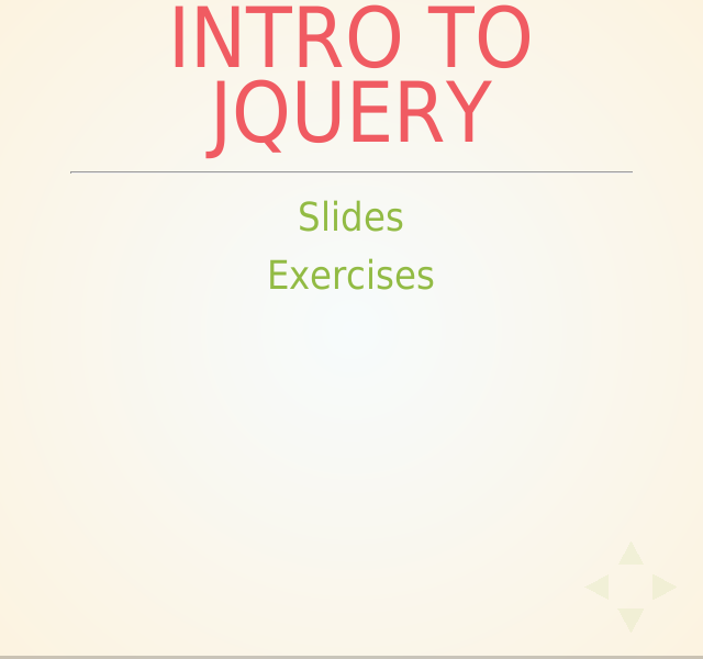 Intro to jQuery