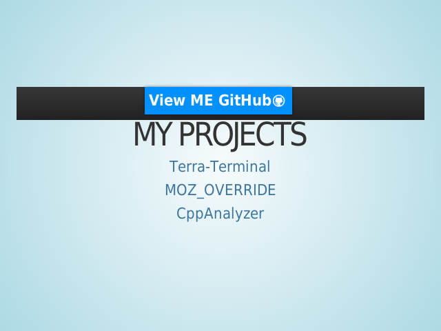 My Projects – Who am I? – Contributions