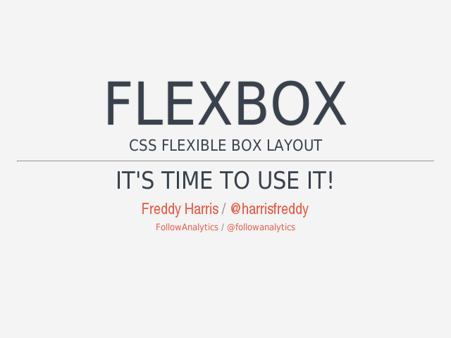 flexbox – it's time to use it!