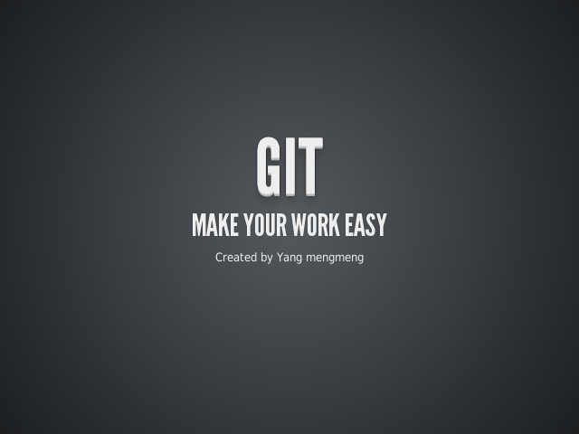 Git – make your work easy