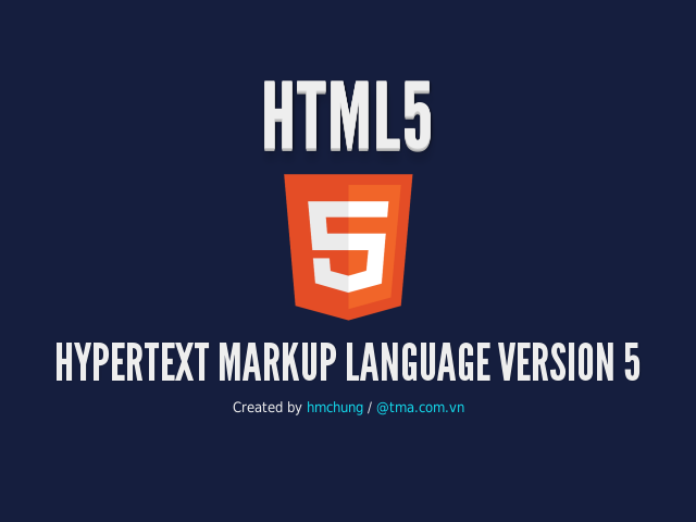 HTML5 – Hypertext Markup Language Version 5 – Themes