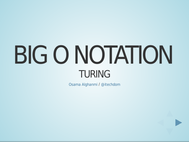 Big O Notation – Turing