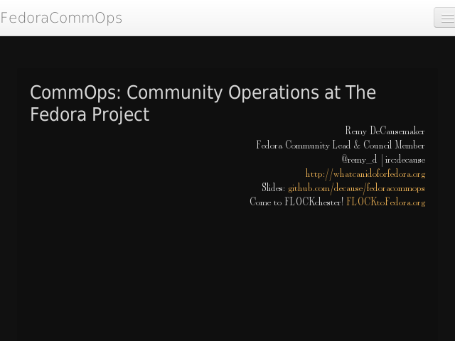 CommOps: Community Operations at The Fedora Project – Zodbot