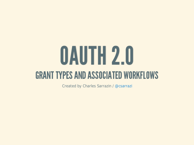 OAuth 2.0 – Grant types and associated workflows – What is OAuth 2.0?