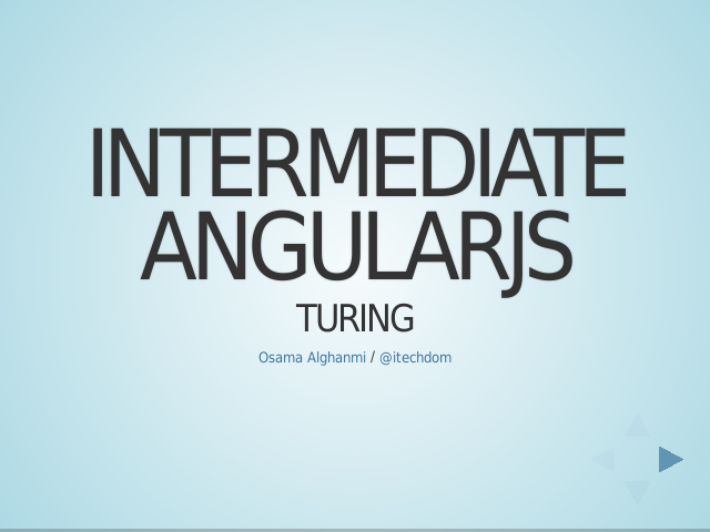 Intermediate Angularjs – Turing