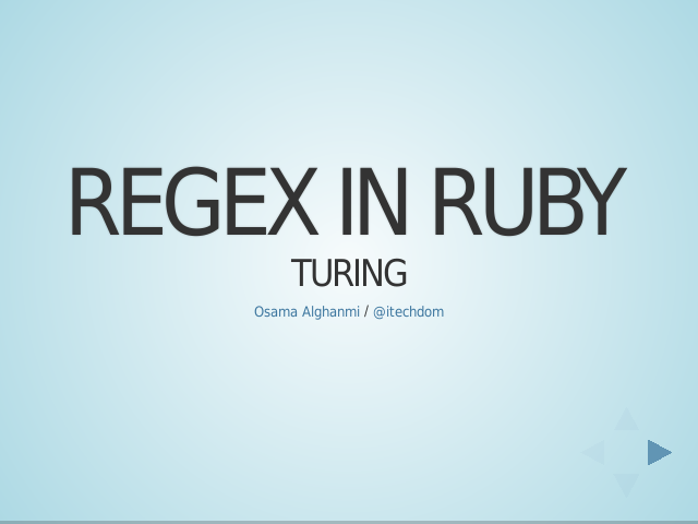 Regex in Ruby – Turing