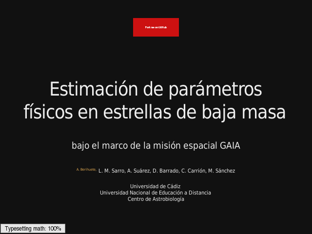 Estimación de parámetros – físicos en estrellas de baja masa