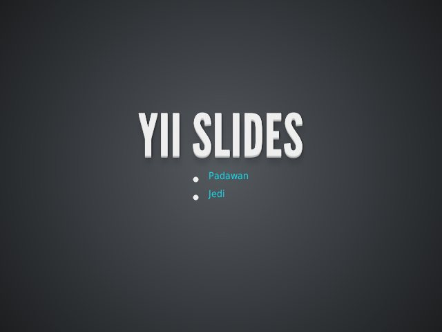 yii-slides