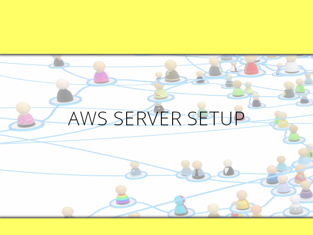 AWS server setup – Create new instance –