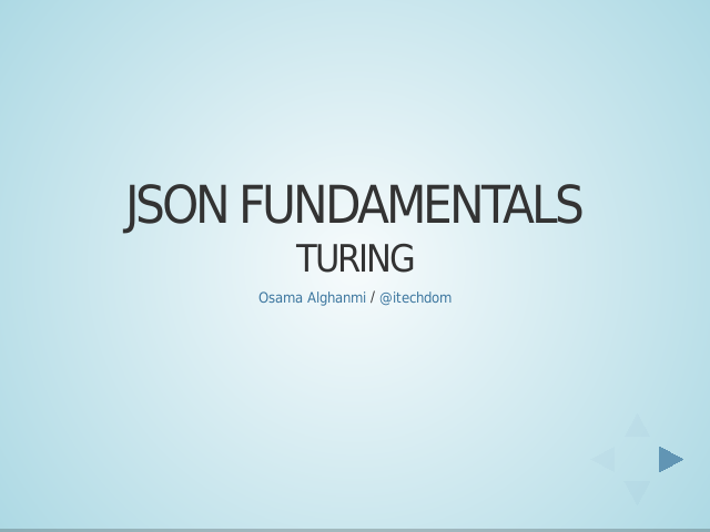 JSON Fundamentals – Turing