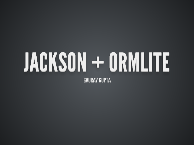 Jackson + ORMLite  – JSON  POJO  SQLITE – Step1 : Convert JSON to POJOs