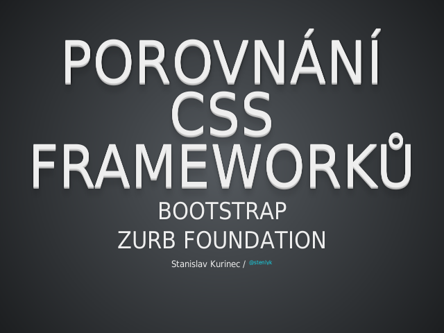 Porovnání CSS frameworků – Bootstrap – ZURB Foundation