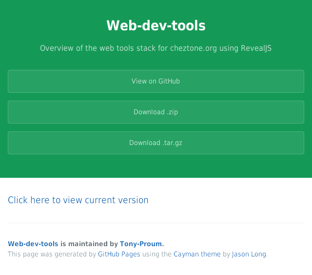 Web tools for web devs – Quick Review – Future