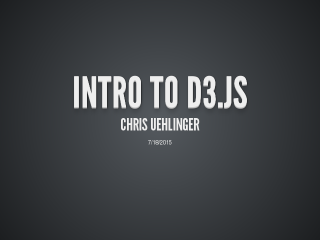 Intro to D3.js – Chris Uehlinger – Themes