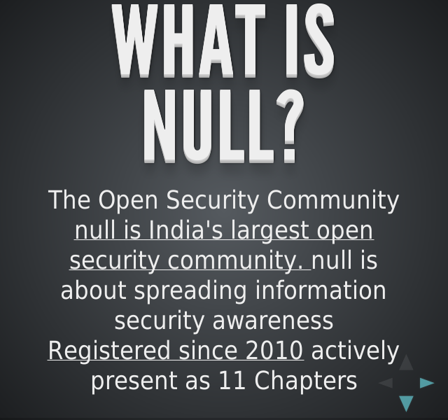 What is null? – Whats the aim – We are..