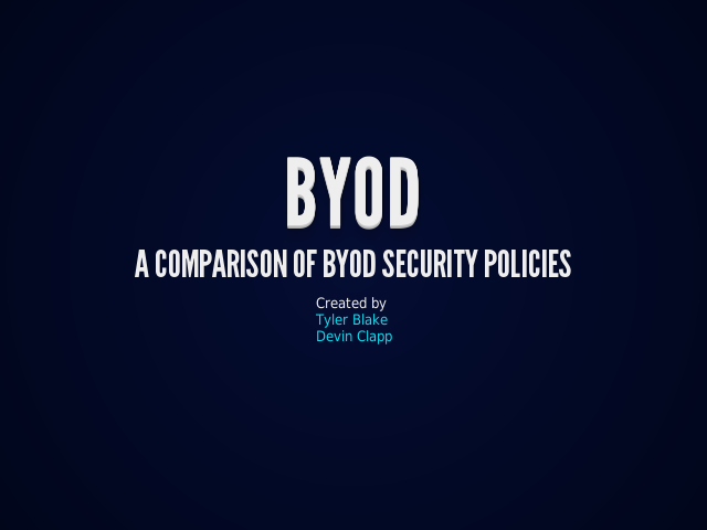 BYOD – A comparison of BYOD security policies – What is BYOD?