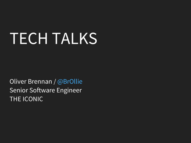 TECH TALKS