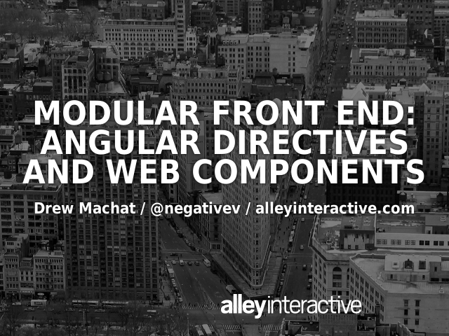 Modular Front End: Angular Directives and Web Components – Web Components – ~=