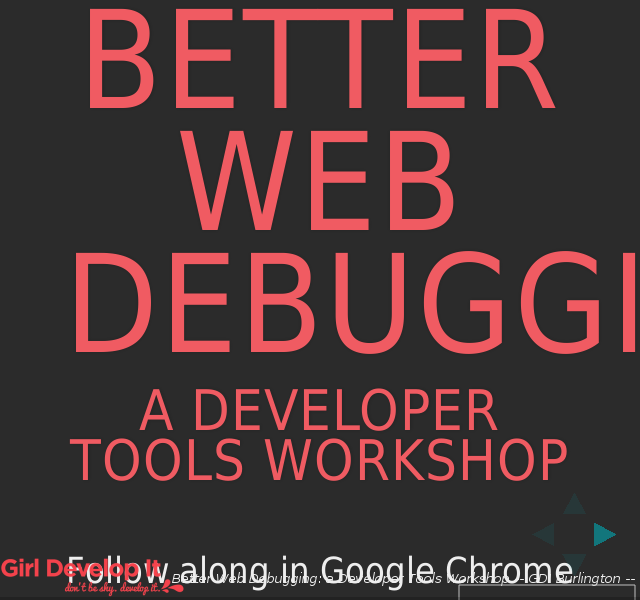 Better Web Debugging – a Developer Tools Workshop – CSS Debugging