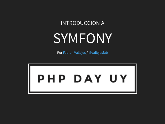 Symfony – Sobre mi... – Agenda