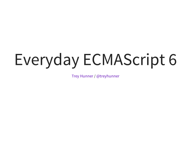 Everyday ECMAScript 6 – Fat Arrows – Destructuring Arrays