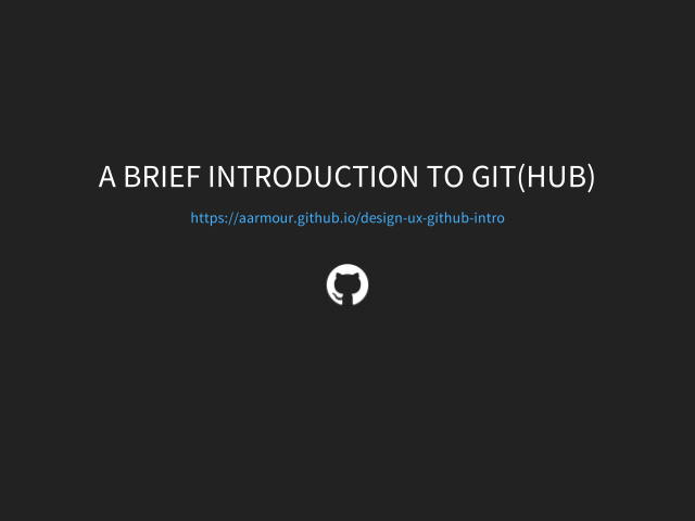 A Brief Introduction to Git(Hub)