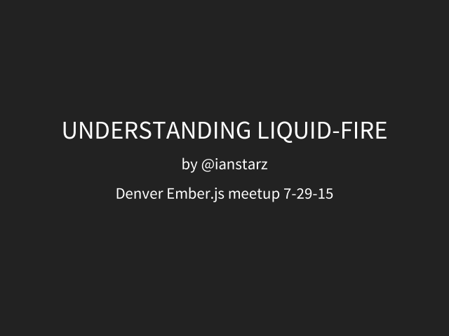 Understanding liquid-fire