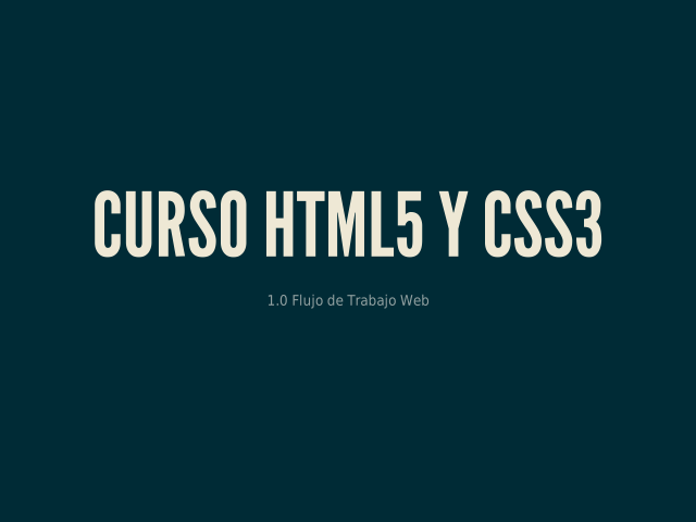 Curso HTML5 y CSS3