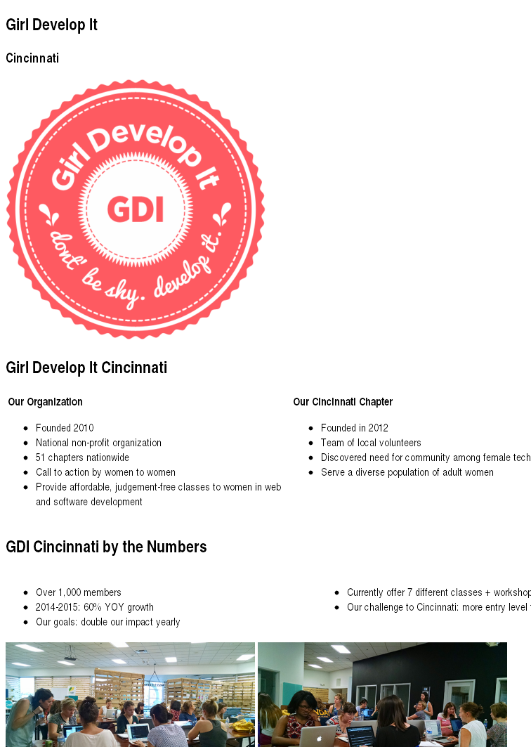 Girl Develop It – Cincinnati