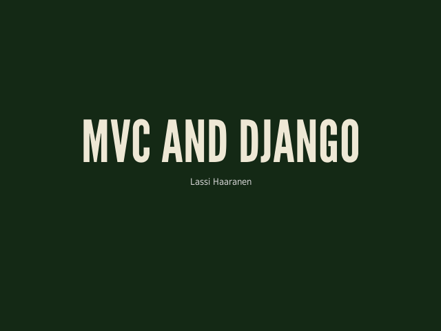 MVC and Django – CGI Example – Django Framework